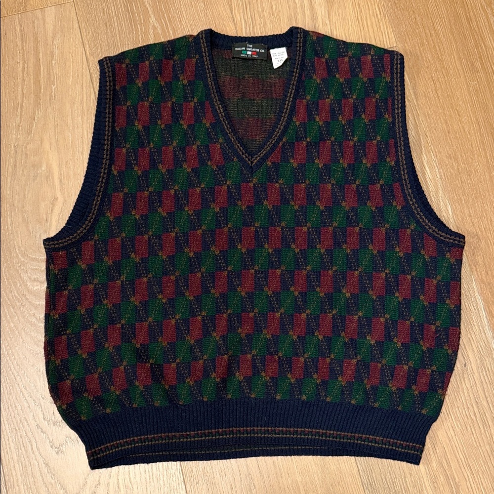 Vintage Sweater Vest Italian